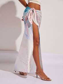 COSMINA 优雅女士度假印花罩衫，春夏 - 粉色 - 查看 5