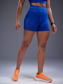 POWERISTA Powerista Pantalones cortos deportivos de unicolor para mujer, aptos para llevar en verano