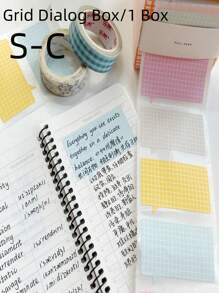 1 件可爱云形便签，强力粘性可拆卸便签，适用于学生、DIY 贴纸、便利贴、笔记本贴纸、提醒标签 - 彩色 - 查看 15