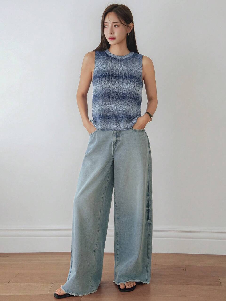 Women's Summer Tie Dye Tie Dye Knitted Cardigan, Casual Business Vacation Pullover