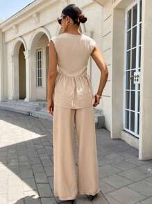 Siren Gaze Nuovi completi estivi da donna, tute casual e sciolte con accessori a forma di stella marina, moda casual da vacanza, versatili completi da lavoro e pendolarismo per donne, abiti estivi da donna