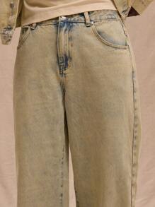 Musero 酸洗宽松牛仔裤仅限春夏街头风格复活节假期