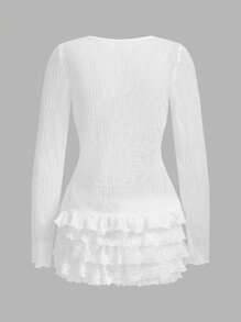 SHEIN ICON Women Two Pieces Outfits For Daily Wear Island Vacation Outfits - White - View 2