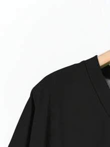 SHEIN CURVE+ Camiseta con bolsillo y diseño de corazón degradado, de talla grande, casual y versátil, adecuada para verano, con cuello en V, tops lindos para mujeres, tops casuales, tops de verano, tops con estampado de corazón