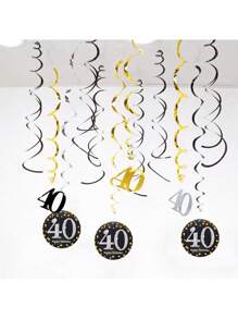 Decoraciones de banderines y banderines para fiestas para crear ambiente - Multicolor - Ver 10