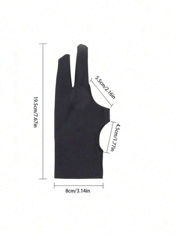 قفاز مضاد للبقع ، يمنع الاحتكاك والعرق والأوساخ ، مناسب للرجال والنساء ، يستخدم للرسم والتلوين بداية العام الدراسي - الأسود - مشاهدة 3