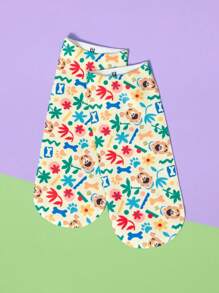 SCOOBY-DOO X SHEIN 1 Pair Comfortable Cute Cartoon Pattern Ankle Socks - Multicolor - View 3