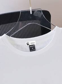 TOM & JERRY X SHEIN Men's Casual Cartoon Pattern Round Neck Short Sleeve Knit T-Shirt, Summer
