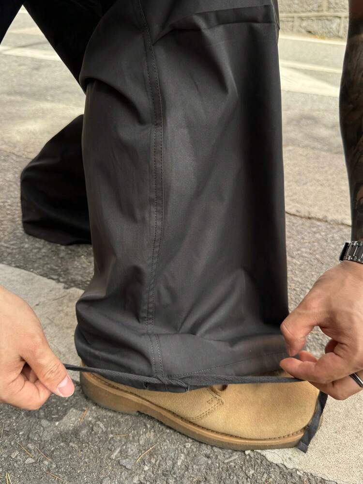 Men's Casual Cargo Pants In Charcoal Gray, Spring/Summer Men Joggers