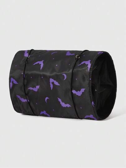 Goth Bat Gothic Print Portable Fashion Cosmetic Pouch 395692