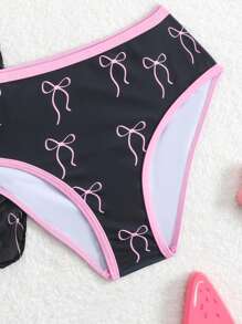 Girls 3 PiecesSwimsuit Set: Butterfly Print Rash Guard, Tankini Top And Skirt Bottom Swim Suits For Women Swimming Suits For Woman Summer Bathing Suits 1pc For Teens Swim Suits For Teen Girl One Piece Bathing Suits For Teens Cheap - Multicolor - View 5