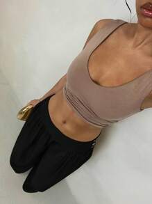 Glamine Retro Low Waist Wide Leg Pants, Draped Casual Loose Women Long Trousers Women Wide Leg Pants Women Pants Wide Leg Fall Cloth For Women - Black - View 6