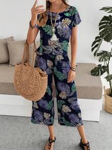SHEIN LUNE Women Two Pieces Outfits For Daily Wear - Blue - View 7