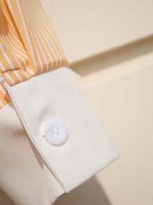 SHEIN Unity Women Two Pieces Outfits For Daily Wear - Yellow - View 6