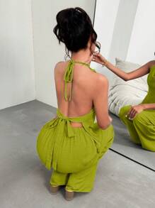 Gloray Women Two Pieces Outfits For Daily Wear - Green - View 2