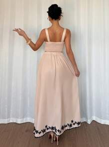 Chiquease Women Two Pieces Outfits For Daily Wear - Khaki - View 2