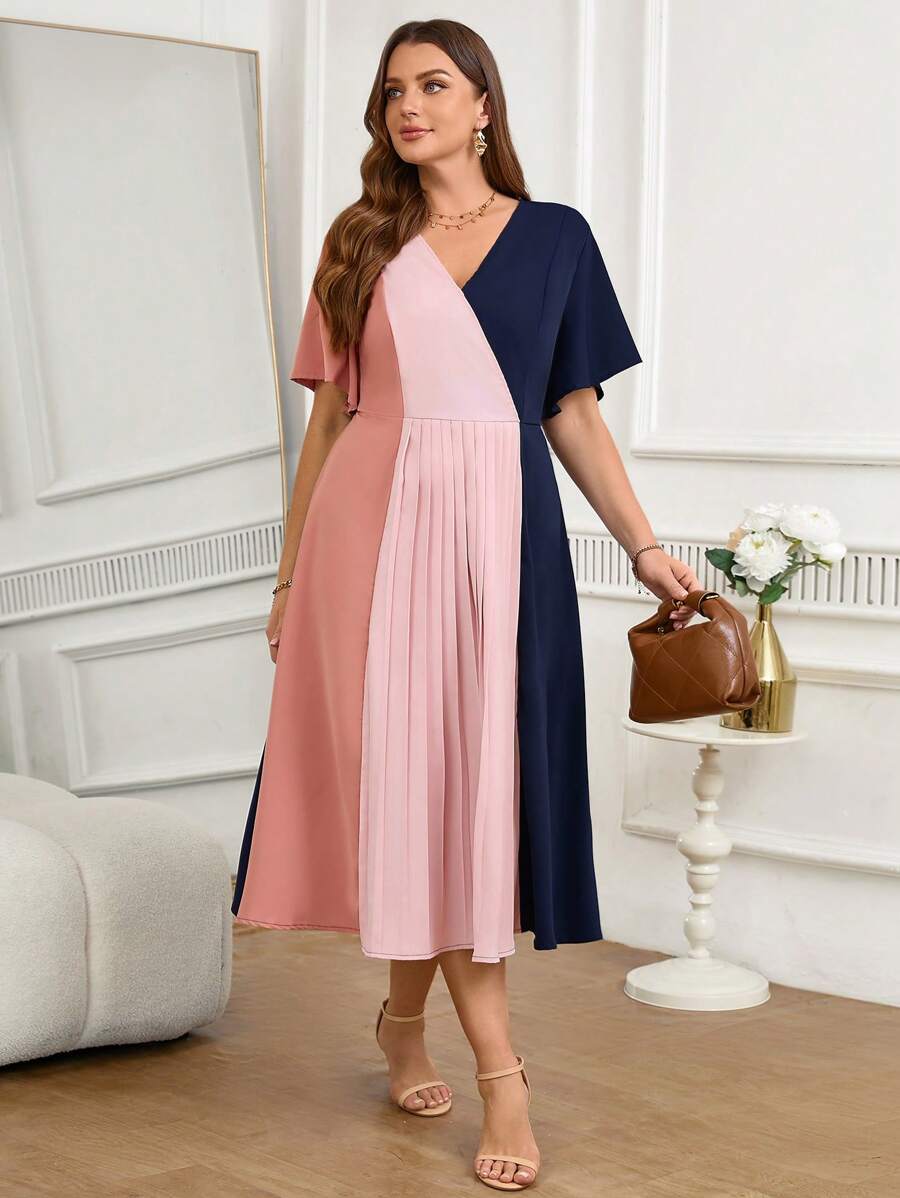 SHEIN Clasi Váy Color Block cỡ lớn, Phong cách thời trang mùa hè cho phụ nữ Váy dự tiệc Váy cho phụ nữ Váy dài cho phụ nữ Váy dài trang trọng cho phụ nữ Váy công sở cho phụ nữ Váy mùa hè cho phụ nữ Váy cho phụ nữ Váy cỡ lớn cho phụ nữ Đồ đi nghỉ cho phụ nữ Váy cỡ lớn cho phụ nữ Váy ngày của mẹ Váy đính hôn cho phụ nữ Váy dự tiệc cưới Áo choàng Mariage Váy phương Tây cho phụ nữ Váy lễ Phục sinh cho phụ nữ cho tiệc Trang phục Rave Trang phục hòa nhạc đồng quê Trang phục tốt nghiệp - Nhiều màu - Xem 1