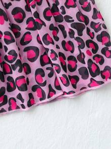 Bộ áo tắm liền thân in hình thỏ và chân váy họa tiết da báo cho bé gái, thích hợp cho kỳ nghỉ hè ở bãi biển. Quần áo trẻ em gái giá rẻ, bộ quần áo bé gái, quần áo mùa hè cho bé gái, bộ đồ mùa hè cho bé gái. - Hồng - Xem 5