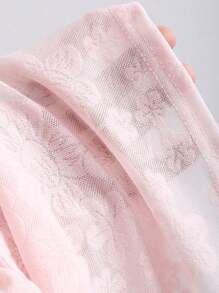 Flirla Gaun Pink Model Halter dengan Pinggang Terikat, Nuansa Prancis yang Feminin dan Mewah - Berwarna merah muda - View 6