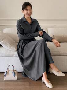 DAZY Women Two Pieces Outfits For Daily Wear - Dark Grey - View 7