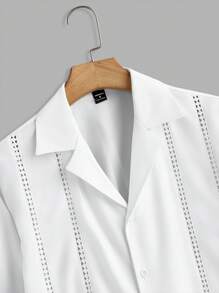 Manfinity RelaxMax Camisa de manga corta de unicolor para hombre, de moda para el verano
