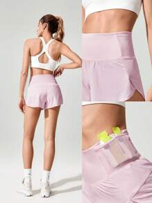 GLOWMODE 2.5'' VitalSwift Pocket Max Quick-Dry Ultralight Kangaroo Multi-Pocket High-Rise Waist Adjustable Drawstring Waist Running Shorts With Built-In Anti-Odor Underwear Workout Running Training