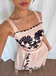 Chiquease Women Two Pieces Outfits For Daily Wear - Khaki - View 5