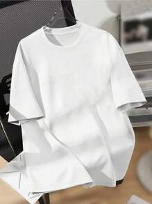 Áo thun cổ tròn tay ngắn in họa tiết hoạt hình thường ngày cho bé trai tuổi teen, phù hợp cho mùa hè - trắng - Xem 2