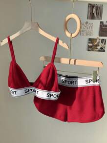 Comfortcana Women Two Pieces Outfits For Daily Wear Island Vacation Outfits - Red - View 1