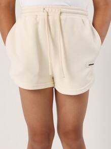 SUMWON Summer Girls Athletic Tank Top Co-Ord Set With Elastic Waist Shorts Active Leisure Workout Play Set - White - View 6