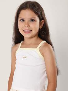 SUMWON Summer Girls Athletic Tank Top Co-Ord Set With Elastic Waist Shorts Active Leisure Workout Play Set - White - View 5