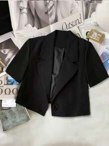 Franclia Women Short Casual Blazer, Commuter Clothing, Women Apparel, Women Tops