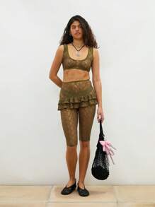 COUREZ Lace Scoop Neck Bralette /Winter Clothes For Women /Winter Tops Going Out Tops Casual /Y2K Sexy