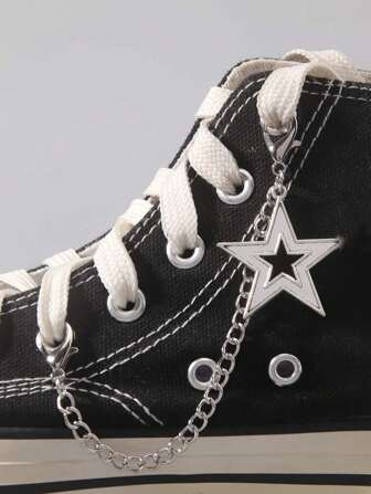 Grunge Punk Punk Style Star Charm Hiphop DIY Shoe Accessories