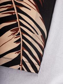 SHEIN Leap Crew Babygirl 可爱花卉印花吊带背心和松紧腰长裤套装，夏季度假 - 彩色 - 查看 5