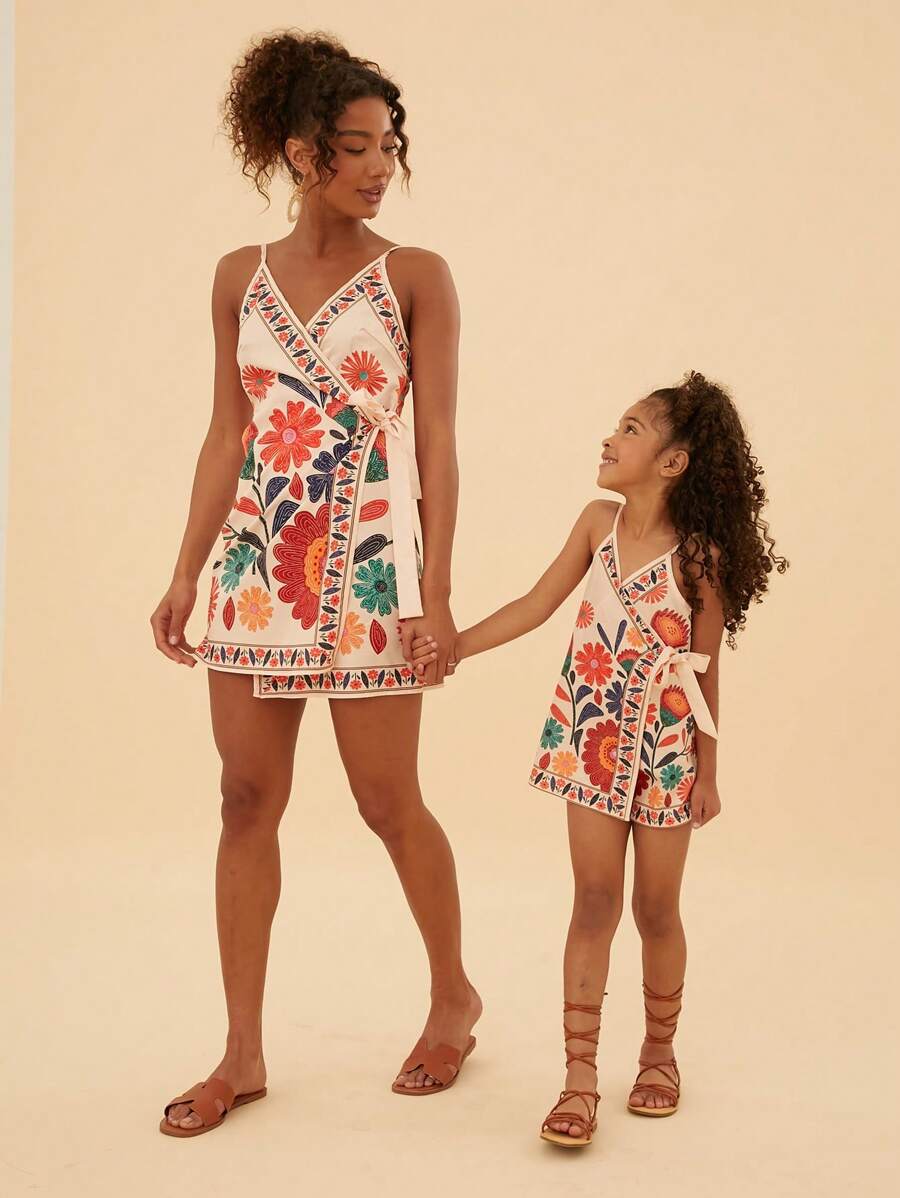 Travachic Women's Summer Boho Dress Floral Print Wrap With Knot Sleeveless Casual Dress Summer Dresses For Women Sun Dresses Beachwear Summer Dresses For Women Summer Dress Beach Outfits For Woman Summer Dress Rave Outfits Festival Vacation Outfits Woman Nashville Outfits Easter Dress Summer Dresses Spring Dresses For Women Mommy And Me Matching Outfits (Sold Separately)