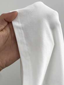 Flirla 蕾丝方领百搭女式T恤，春夏时尚