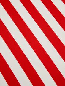 SHEIN LUNE Plus Size Women's American Flag Print Slim Fit Flare Pants, For Fourth Of July Fall Cloth For Women - Multicolor - View 6