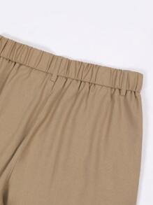 Manfinity Nomadique Pantalones rectos de lino casual Manfinity Nomadique para hombres, pantalones versátiles de moda, pantalones blancos para hombres