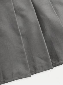 Teen GirlElegant Pleated High Waist Skirt Shorts 2-In-1, Summer Versatile Item, Can Be Paired With Shirts, Long/Short Sleeve T-Shirts, Polo Shirts