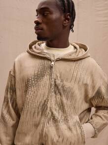 Musero 图案印花拉链连帽运动服上衣仅限春夏街头风格复活节假期 - 彩色 - 查看 5