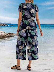 SHEIN LUNE Women Two Pieces Outfits For Daily Wear - Blue - View 2