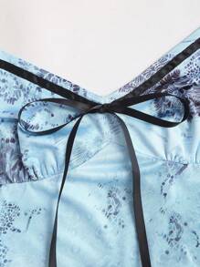 Sweetra Women Two Pieces Outfits For Daily Wear - Blue - View 4