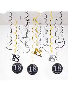 Decoraciones de banderines y banderines para fiestas para crear ambiente - Multicolor - Ver 8
