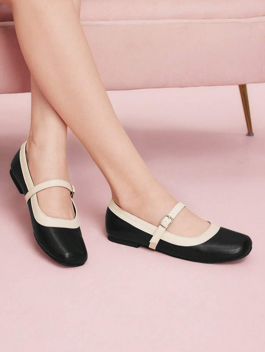 CUCCOO DOLLMOD Women's Slip-On Flat Casual Shoes With Lace Up Design, Spring Shoes For Spring Holiday & Easter - Black - View 1