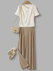 Franclia Women Two Pieces Outfits For Daily Wear