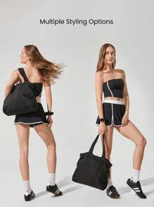 GLOWMODE 18L NylonZipper Pocketed Tote Bag Beach Travel Daily Casual Travel Bag Fall Winter