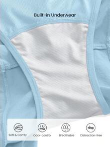 GLOWMODE Shorts de correr ultraligeros de cintura alta con ajuste de cordón, bolsillos múltiples, de secado rápido y con ropa interior antiolor incorporada, de 2.5 pulgadas, para entrenamiento y actividad física.