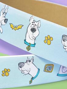 SCOOBY-DOO X SHEIN 1 Stück modischer, süßer Hundemotiv Gürtel aus PU-Leder für Damen