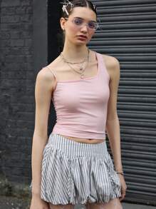 COUREZ Asymmetric Cami Top /Winter Tops Going Out Tops Casual /Y2K Sexy